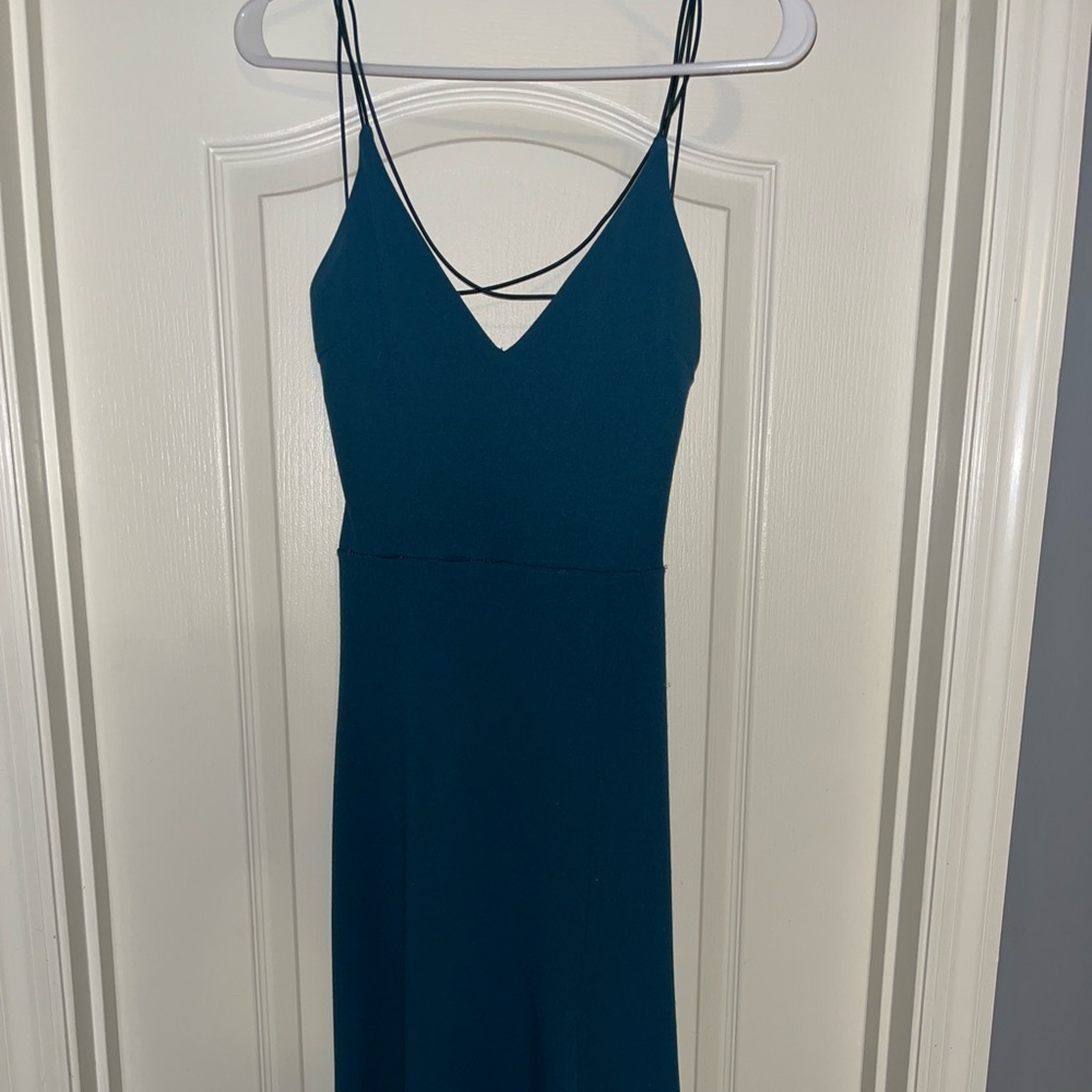 Strappy Windsor Dress Teal Size XS